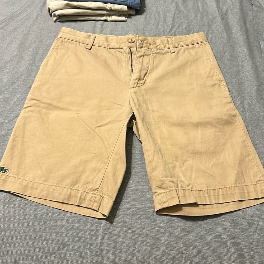 Lacoste size 30 men’s shorts khaki
